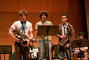 Students prepare for the upcoming Jazz Ensemble performance.<em><span style=font-size:9pt;>&nbsp;Credit: Brandon W. Mosley (College Relations)</span></em>