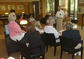 Charles Chu, Professor Emeritus of Chinese, speaks with alumni about the Chu Griffis Asian Art Collection.<em><span style=font-size:9pt;>&nbsp;Credit: Barb Nagy</span></em>