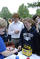 Alumni stop by the microbrewery beer tasting.<em><span style=font-size:9pt;>&nbsp;Credit: A. Vincent Scarano</span></em>