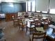 A classroom before demolition.
