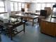 A typical science lab just before the start of demolition.