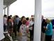 Guests gather for an alumni reception on Martha's Vineyard.