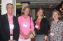 Seth Sprague P’12, Talie Ward Harris ’81 and Laura Sprague P’12 talk with Martha C. Merrill ’84 at the Maine reception.