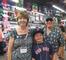 Susan Chadwick Pokress ’71, Robert Pokress and Nate Pokress show off their Red Sox pride.