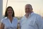 Trustee Judith Tindal Opatrny ’72, host of the Nantucket reception, with Dean of the Faculty Roger Brooks.