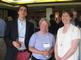 Zachary Balomenos ’14, Leigh Semonite Palmer ’78 and Judy Balomenos P’14 at the Maine reception.