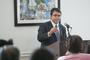 Debo Adegbile '91 speaks during Centennial Fall Weekend at the Connecticut College Alumni of Color luncheon.