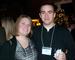 Ashley Clinton '09 and Joseph McMahon at the annual holiday party in Boston.