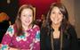 Bloomberg TV anchor Gigi Stone (right) discussed her career at a Distinguished Alumni Event in January.