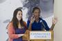 Alison Rossi '13  and Diane Essis '12 of the Student Government Association introduced each of the special guests at the Founders Day event.