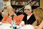 Trustee Linda J. Lear '62, Marjorie Lipshutz Simon '67 and Nancy Rosoff '82 discuss their work at a reading and book signing in the Bookshop.