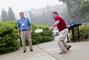 A soggy Green means Frisbee in front of Cro for some alumni.