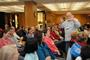 Gene Gallagher, Rosemary Park Professor of Religious Studies, discusses fascinating new religious movements with alumni. 