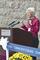 Pamela Zilly '75, chair of the College's Board of Trustees, presided over the event and welcomed attendees to the dedication. 