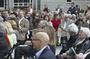 Faculty, staff, students and friends of the College gathered on Centennial Plaza on Oct. 27 for the dedication ceremony of the Science Center at New London Hall.