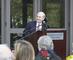 During his remarks, President Leo I. Higdon Jr. paid special tribute to the eight alumnae whose leadership support helped make helped make the new Science Center at New London Hall possible.