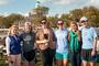 Alumni rowers pose for a picture with friends after the race. From left: Amanda Jones '13, Justine Rooney '12, Jessica Truelove '11, Jenny Cochrane '12, Sarah Brodsky '11 and Lucy Frye '12.
