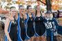 The College's Boat B included Ann Scheer '15, Lilly Beck '13, stroke Emily Wilde '13, Natalie Calhoun '16 and coxswain Catherine Gulick-Tuers '13.