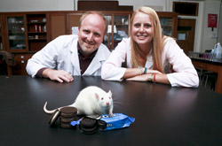  Neuroscience Professor Joseph Schroeder and Lauren Cameron ’14 found that eating Oreos activated more neurons in the brain’s “pleasure center” than exposure to drugs of abuse.  