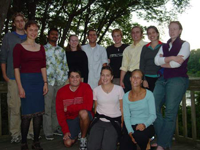 Members of the Goodwin-Niering Center for the Environment Class of 2003.