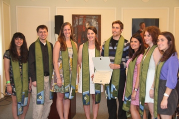 Members of the Goodwin-Niering Center for the Environment Class of 2012.