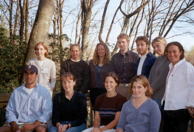 Members of the Goodwin-Niering Center for the Environment Class of 2001.
