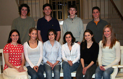 Members of the Goodwin-Niering Center for the Environment Class of 2010.