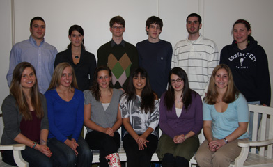Members of the Goodwin-Niering Center for the Environment Class of 2011.