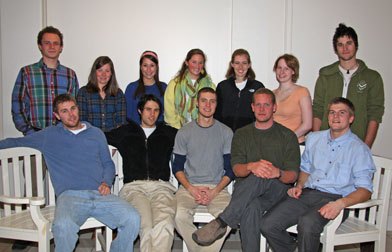 Members of the Goodwin-Niering Center for the Environment Class of 2009.