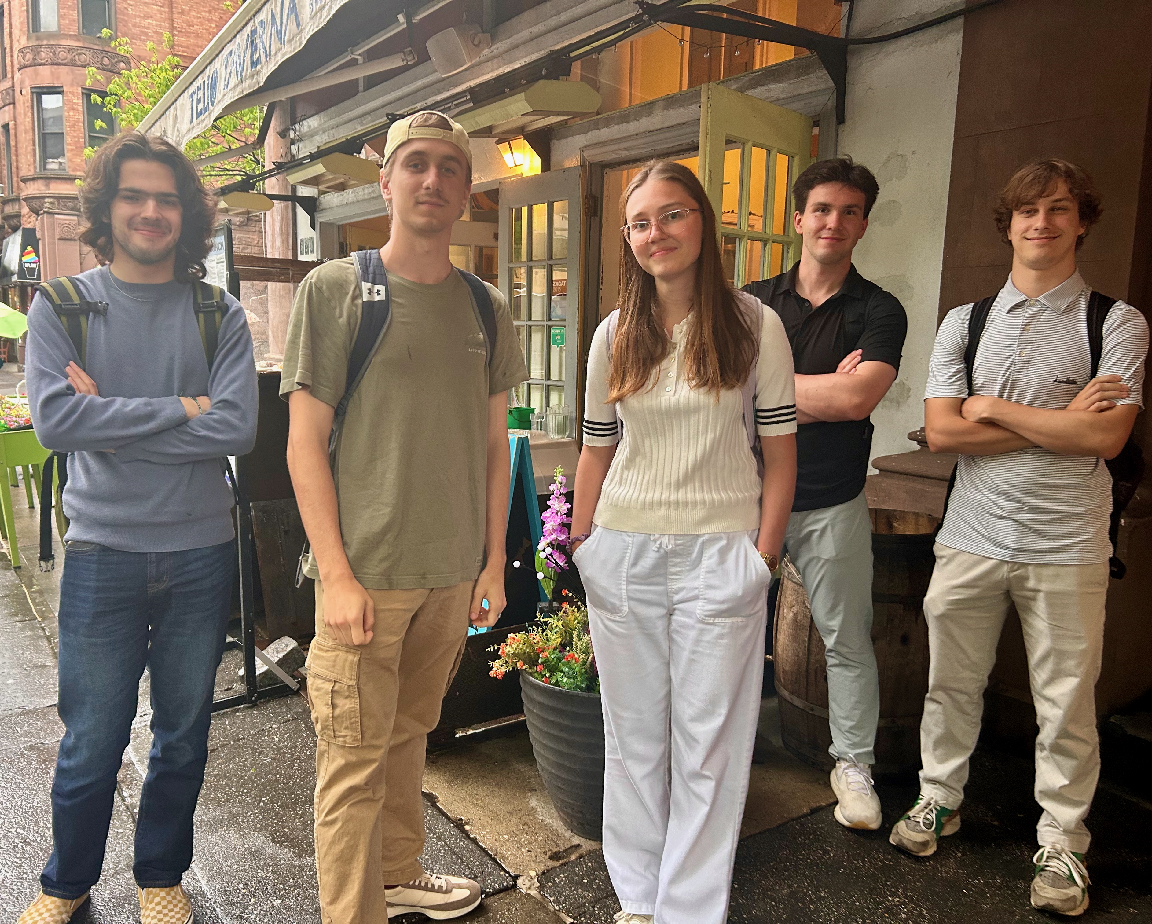 Slavic Studies students on a research trip.