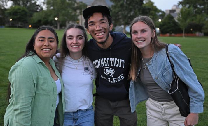 Students posing for picture