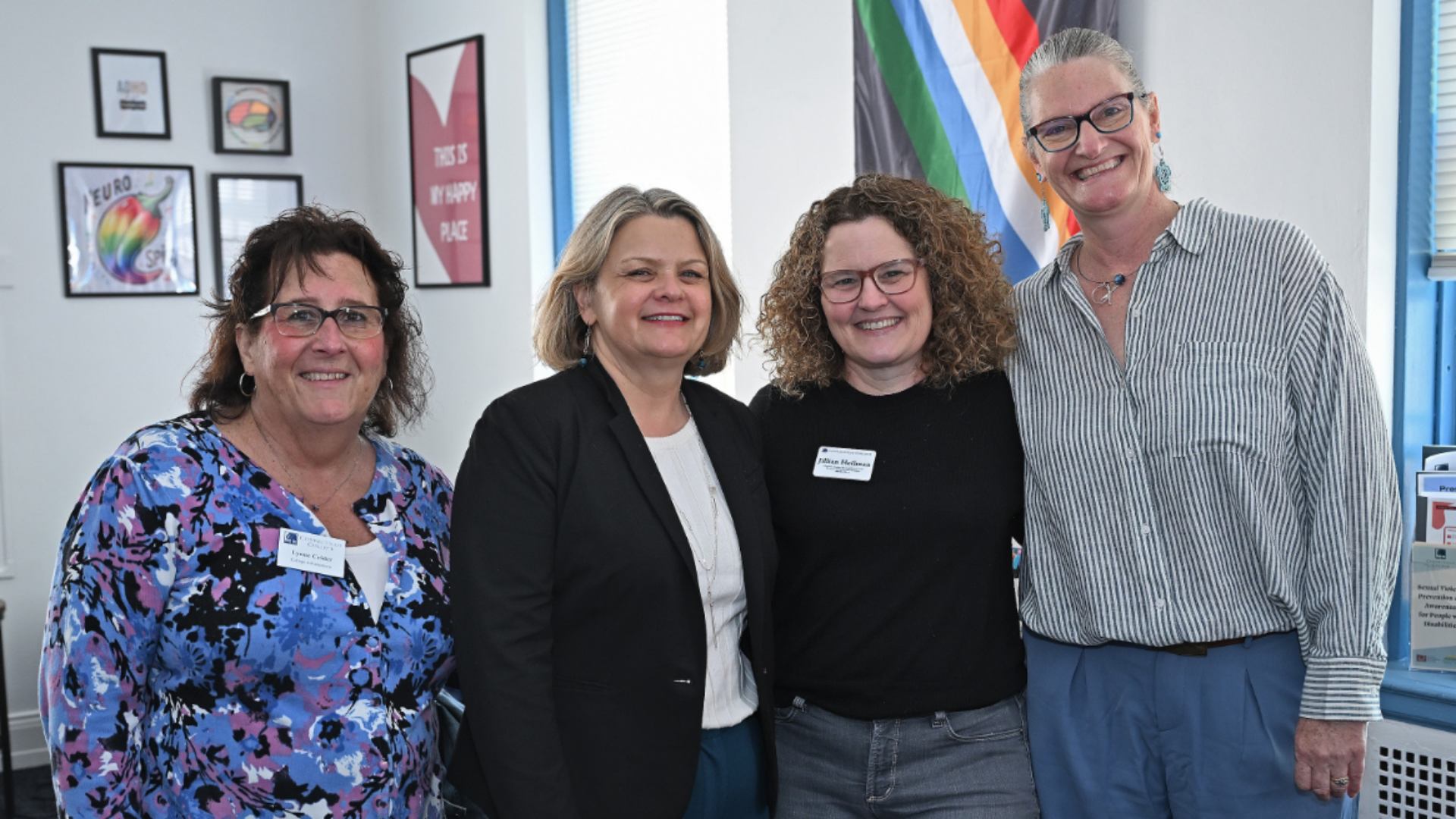 President Chapdelaine with recipient of the 2025 staff awards.