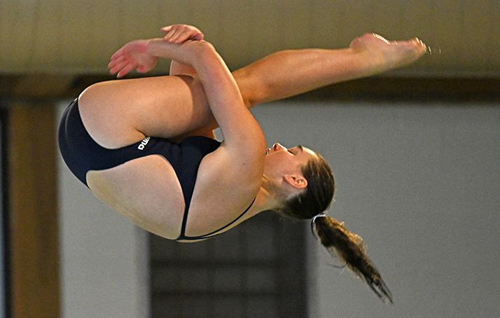 Women's Swimming and Diving at a meet vs Williams