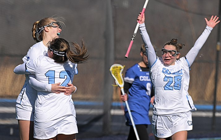 Women's Lacrosse in a game vs Colby.