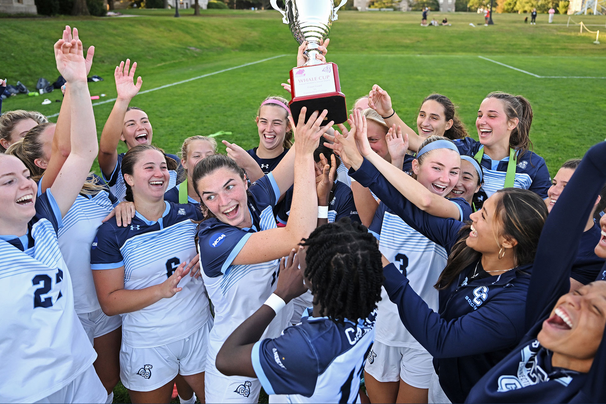 Women soccer celebration