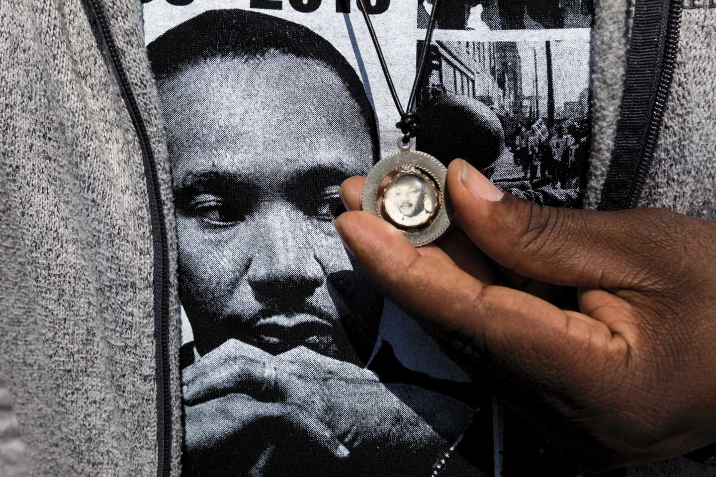 Image of Dr. Martin Luther King, Jr. on a tshirt