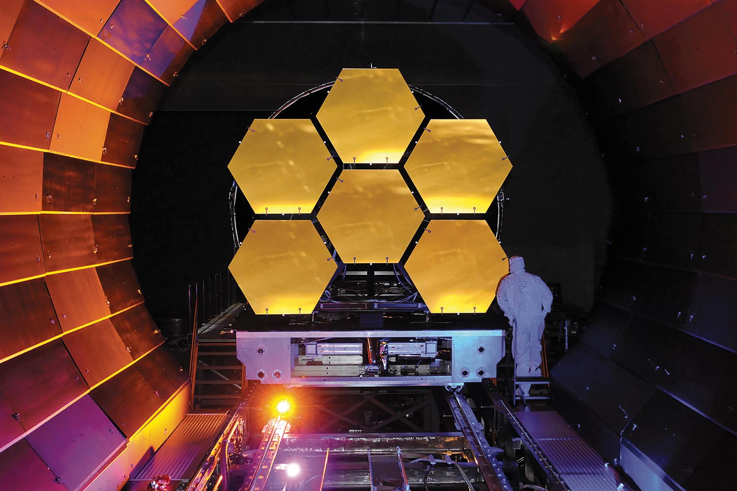 Image of Webb Telescope up close