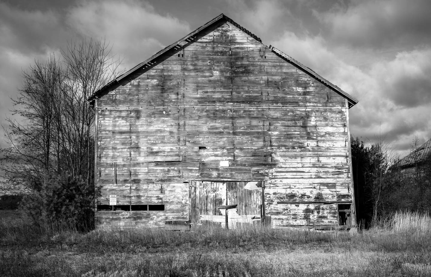 Exterior of a tobacco barn in Simsbury, CT where Martin Luther King Jr. worked in 1947.