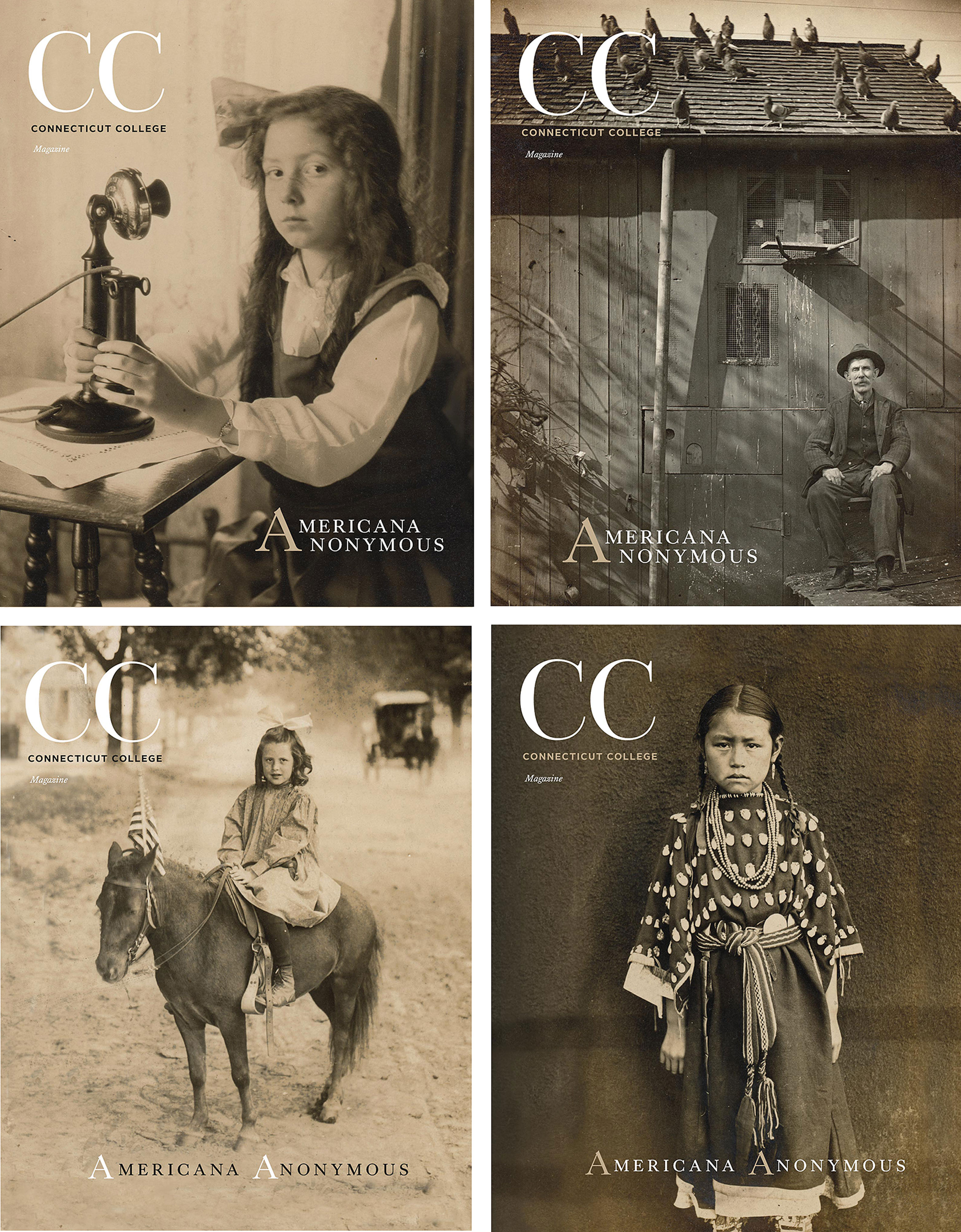 Image of CC's four cover choices for Winter 2024