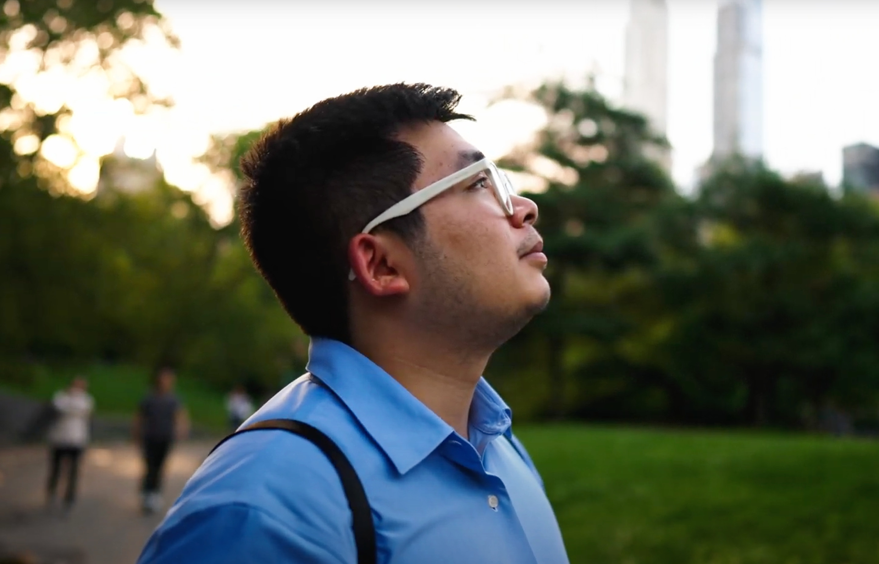 Ichiro Kubozono ’24, a global wealth management GTP analyst, outside in New York City.