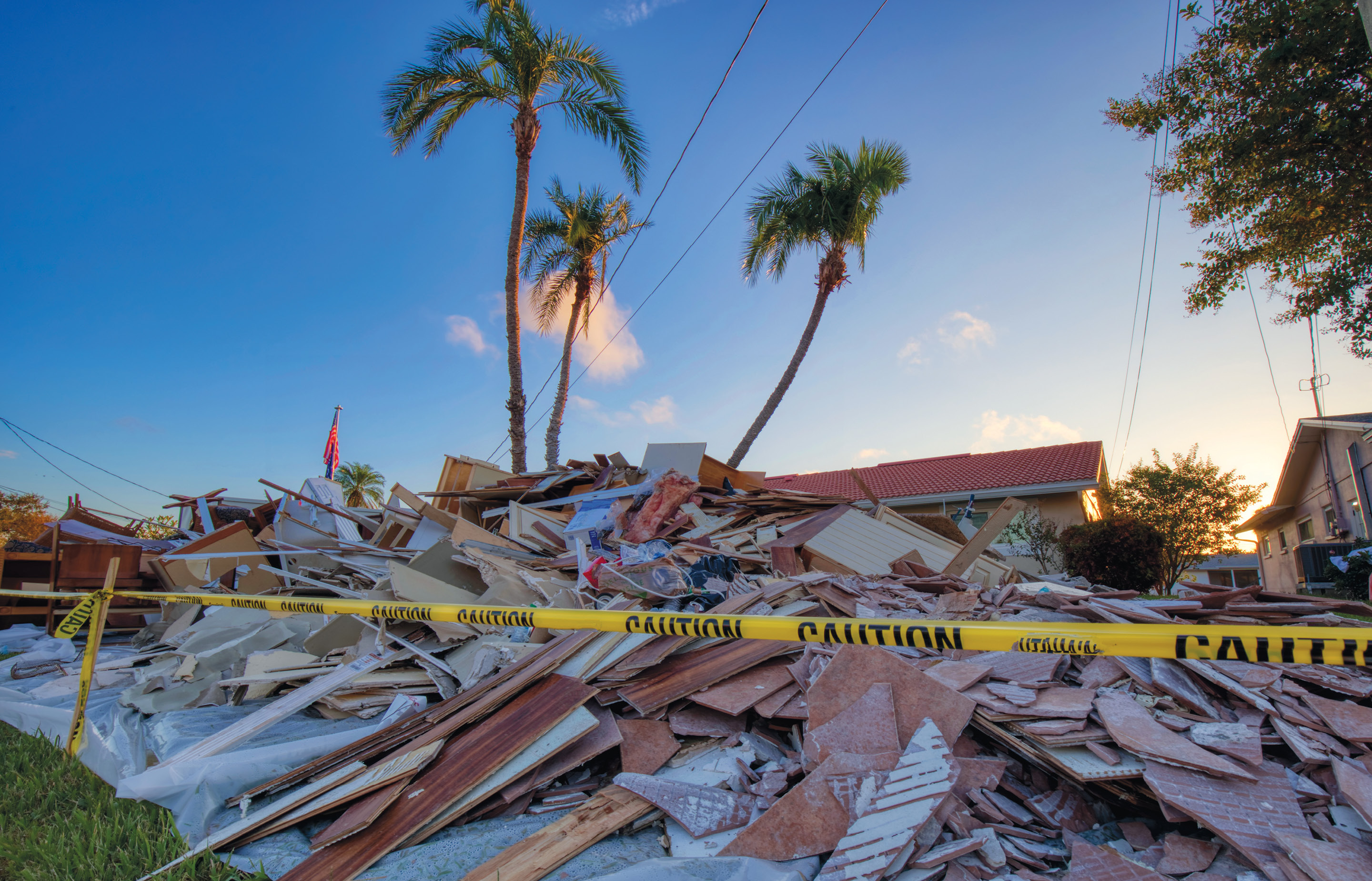 Hurricane Helene damage in St. Petersburg, Florida