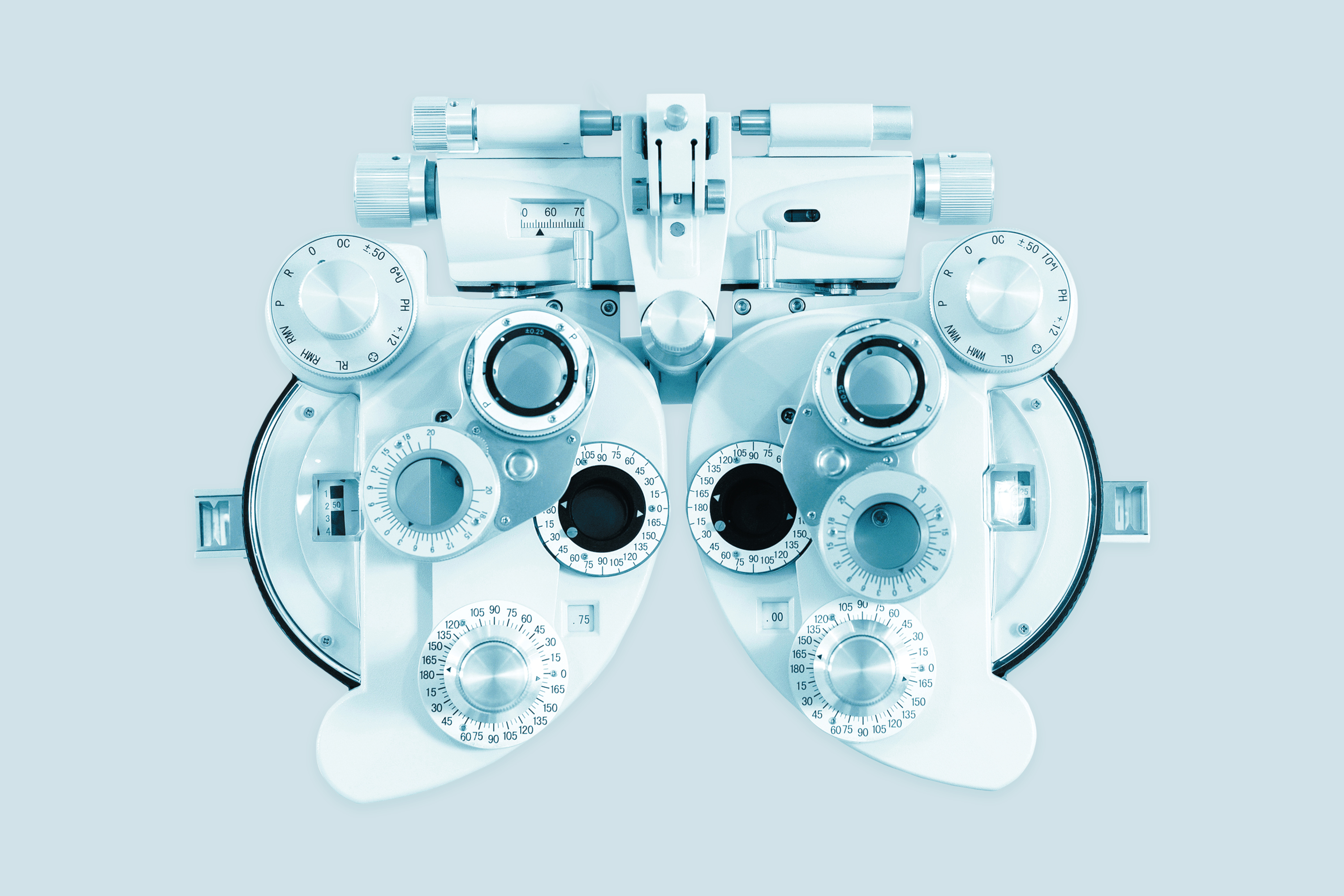 Graphic image of optometry equipment