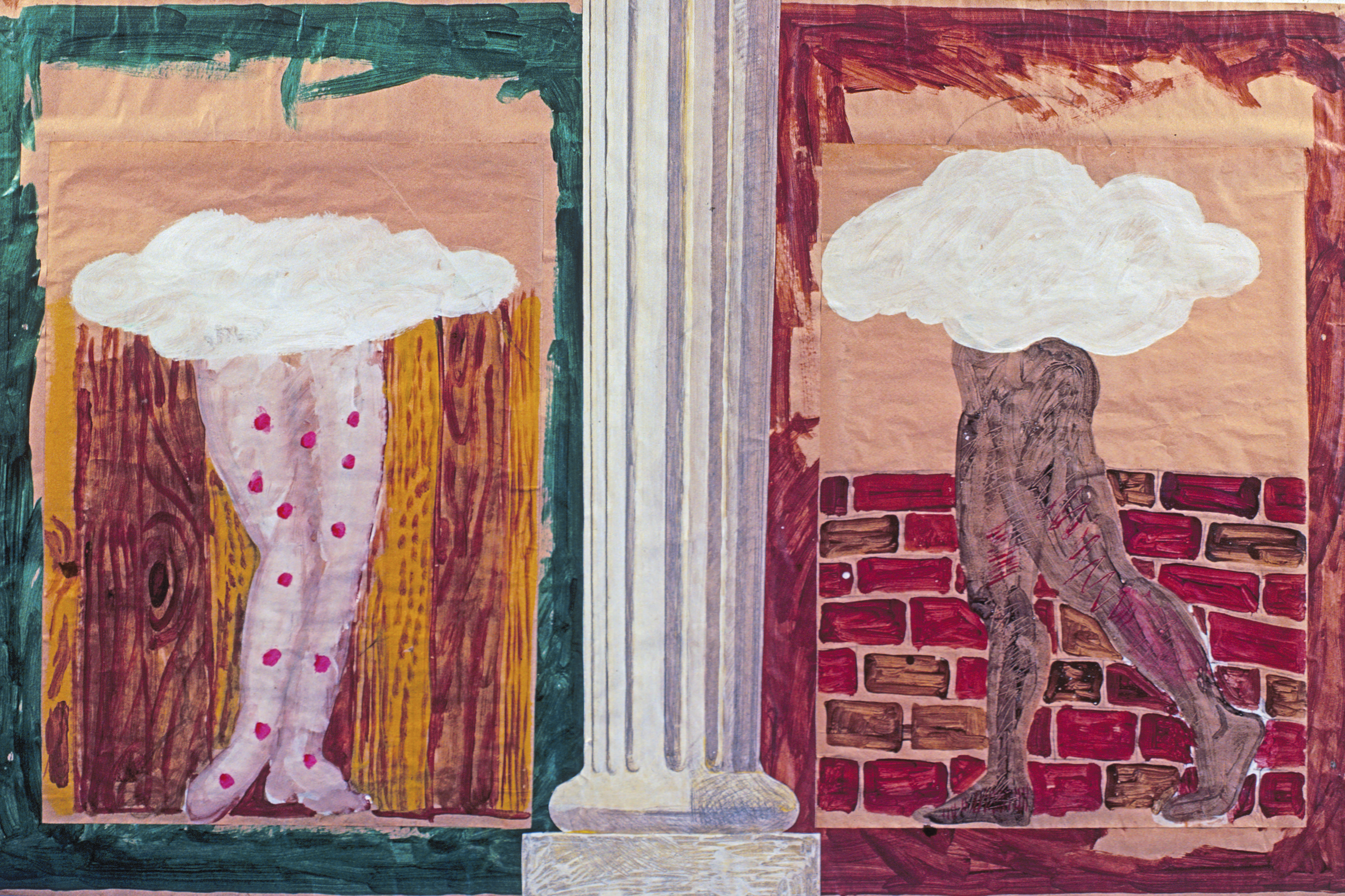 Adam and Eve, Charles Garabedian, 1977, from “Bad” Painting, an exhibit curated by Marcia Silverman Tucker ’61 at the New Museum in 1978.