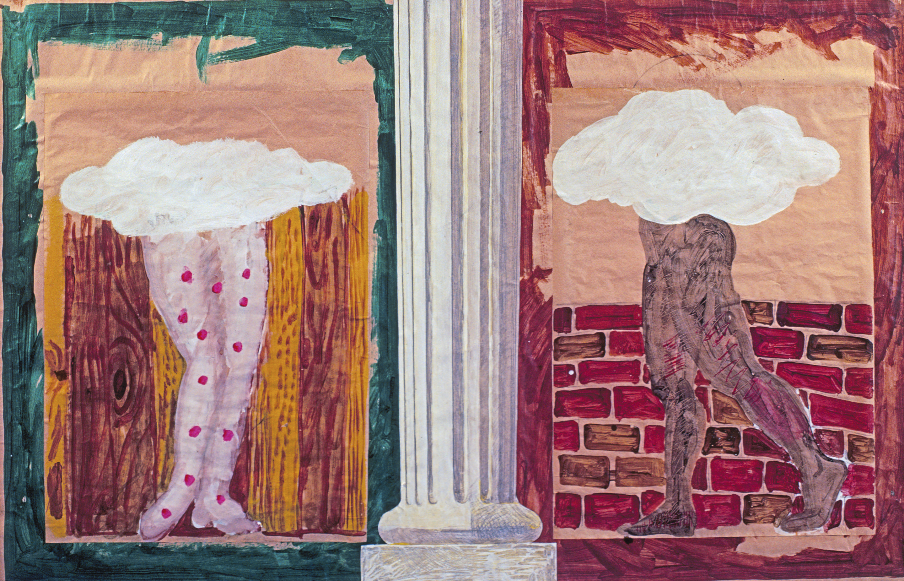 Adam and Eve, Charles Garabedian, 1977, from “Bad” Painting, an exhibit curated by Marcia Silverman Tucker ’61 at the New Museum in 1978.