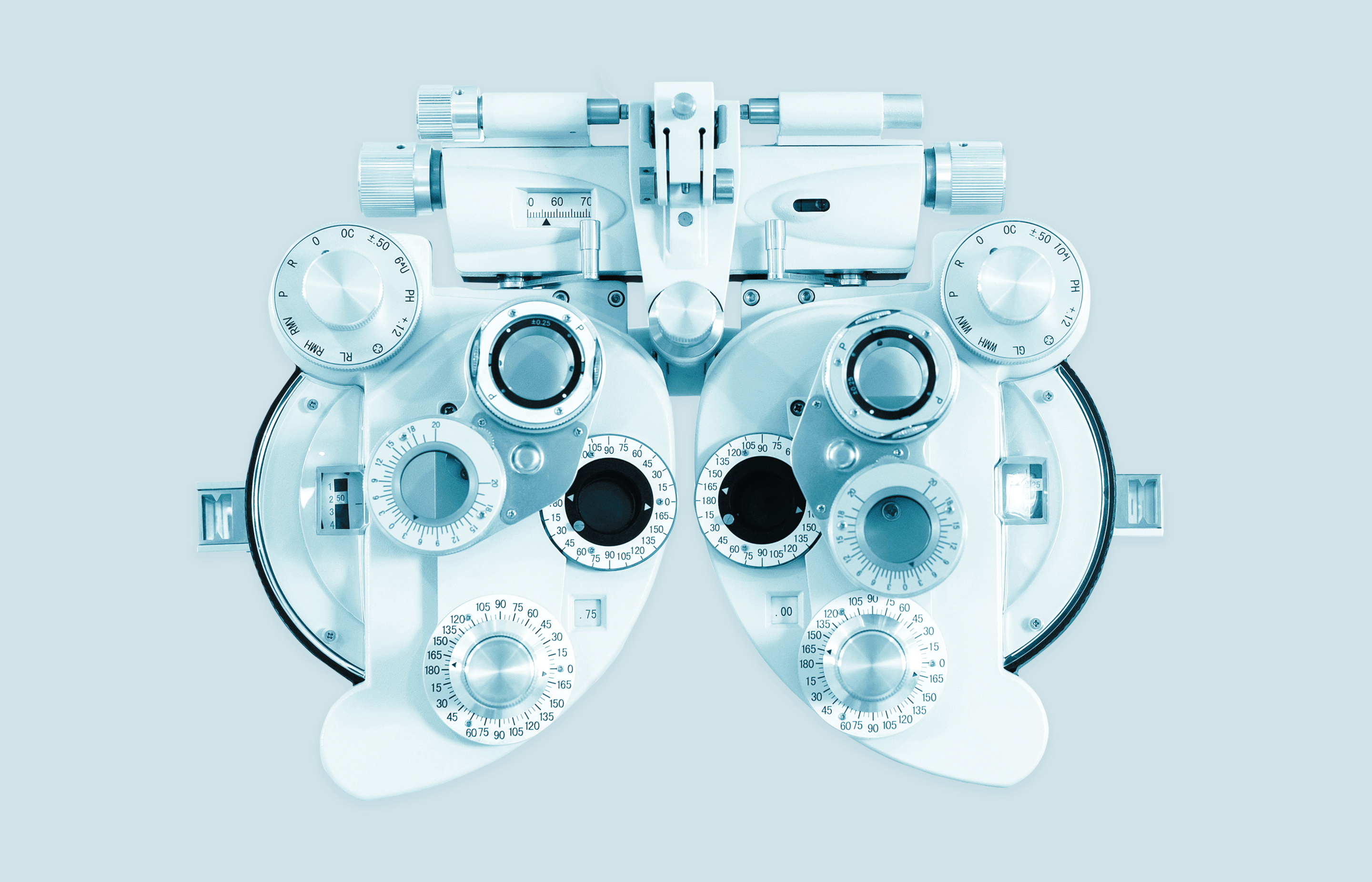 Graphic image of optometry equipment