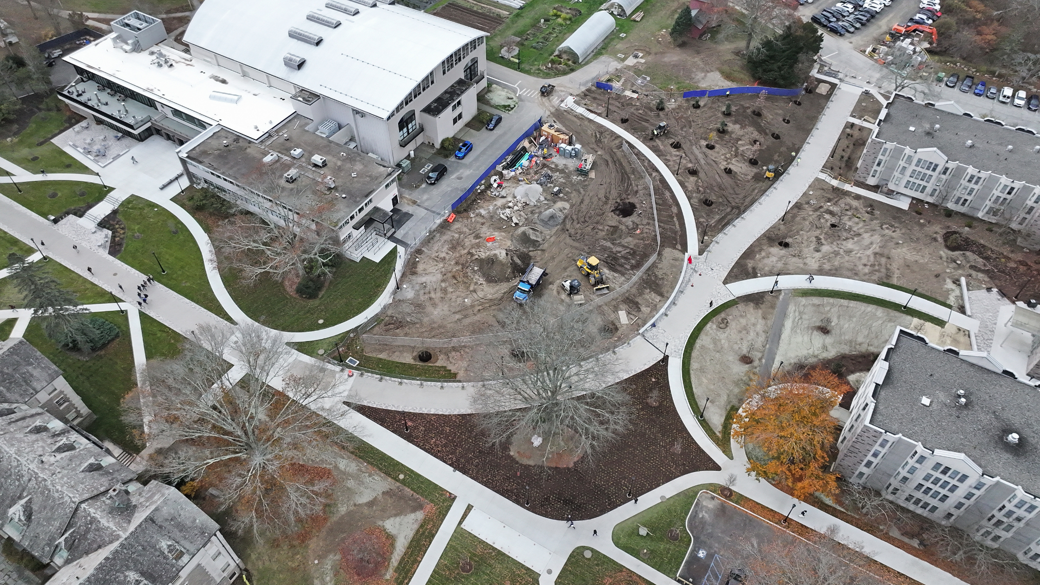 Aerial shot of Cro Plex under construction