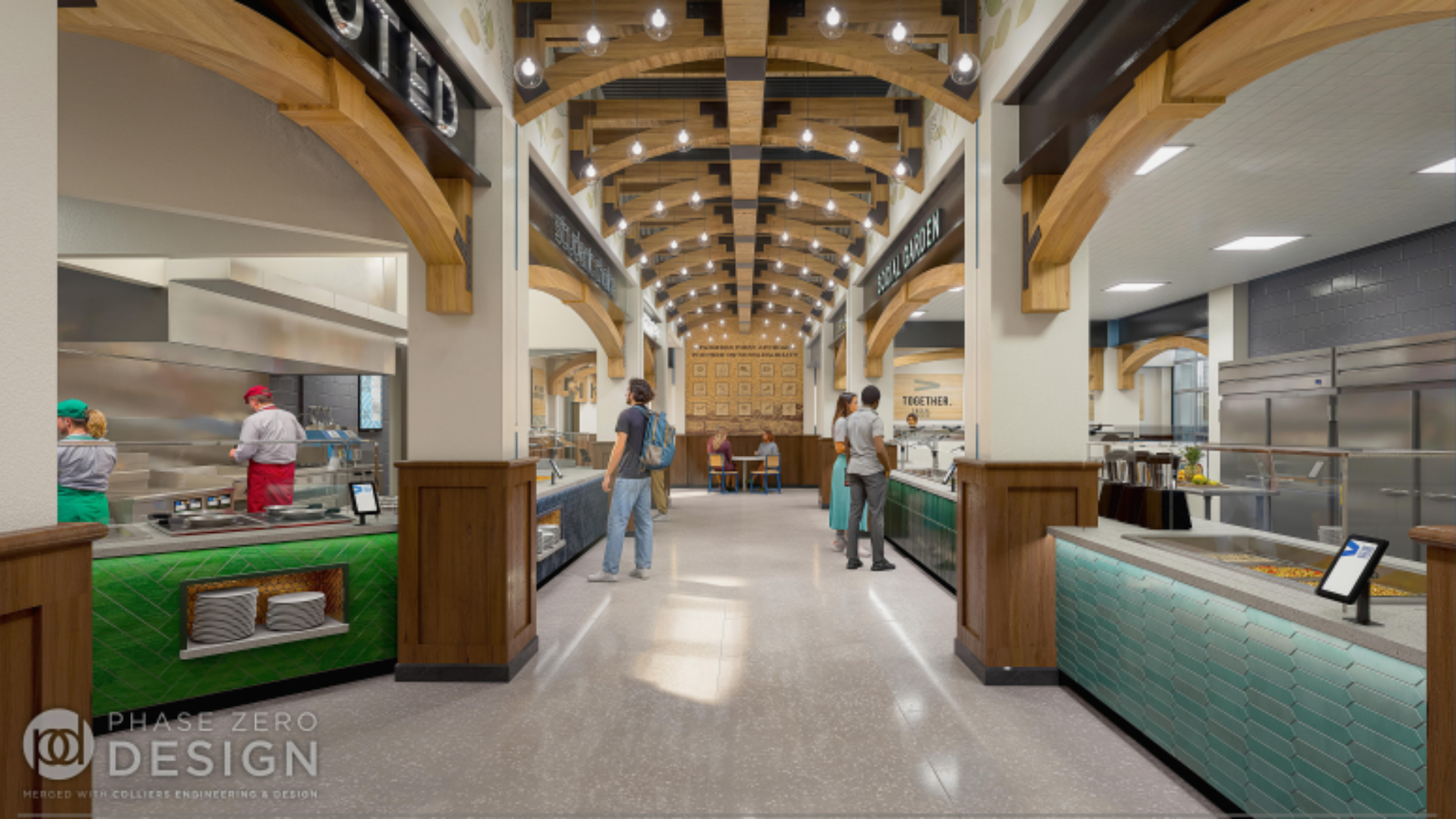 Conceptual design of Harris Refectory Dining Hall