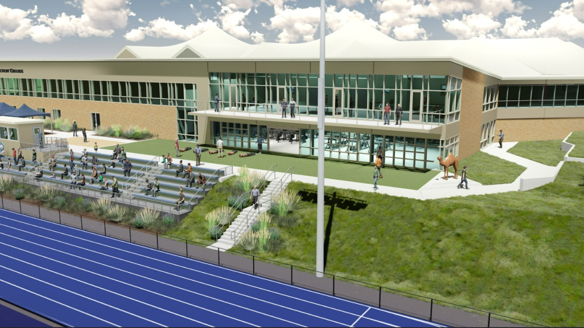 Silfen Field grandstand and press box