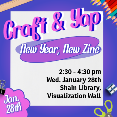 A colorful event flyer for 