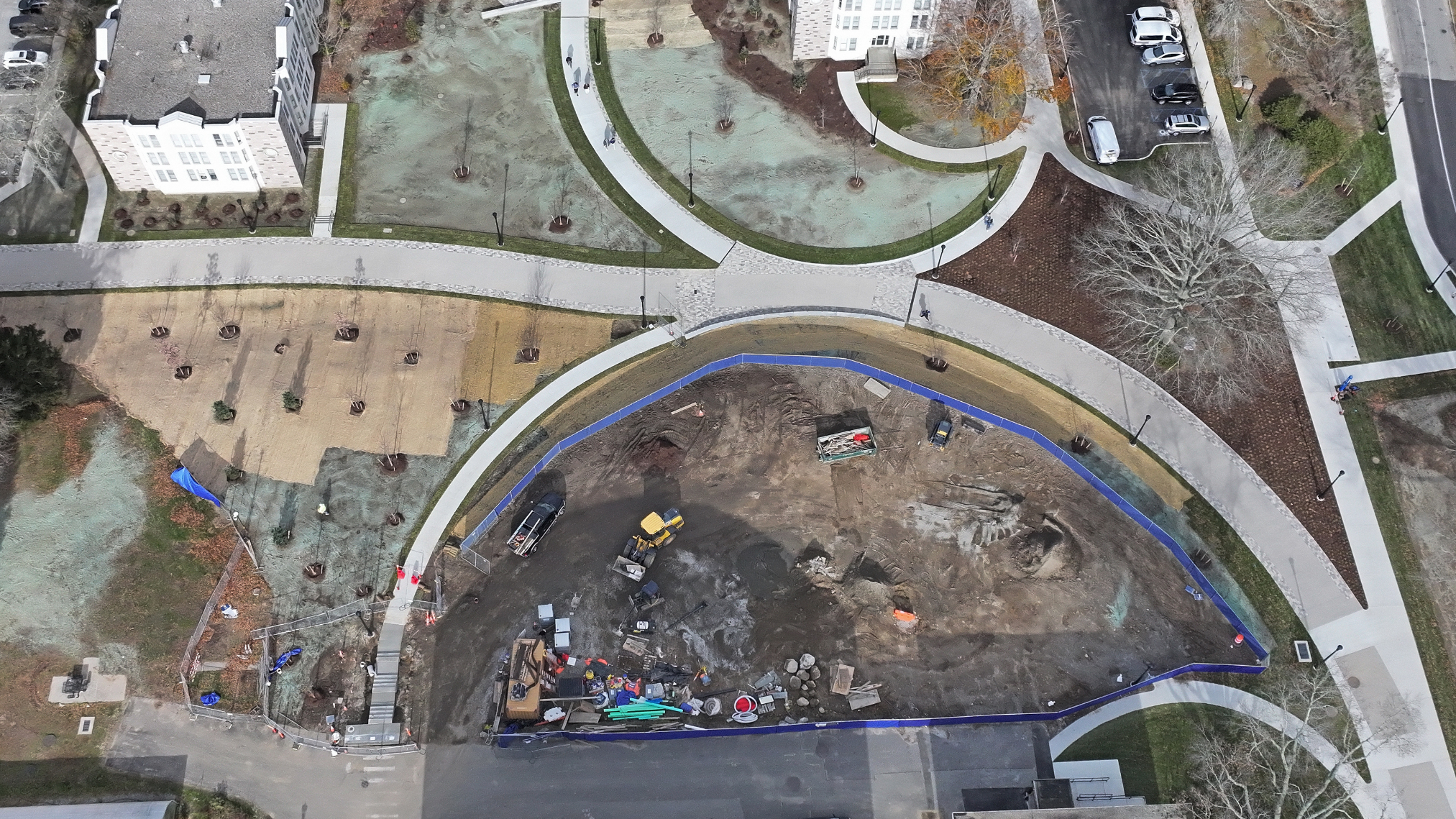 Aerial view of Crozier-Plex connector construction